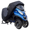 Ds deckt Motorradabdeckung ALFA 3W ohne Platz für Topcase schwarz