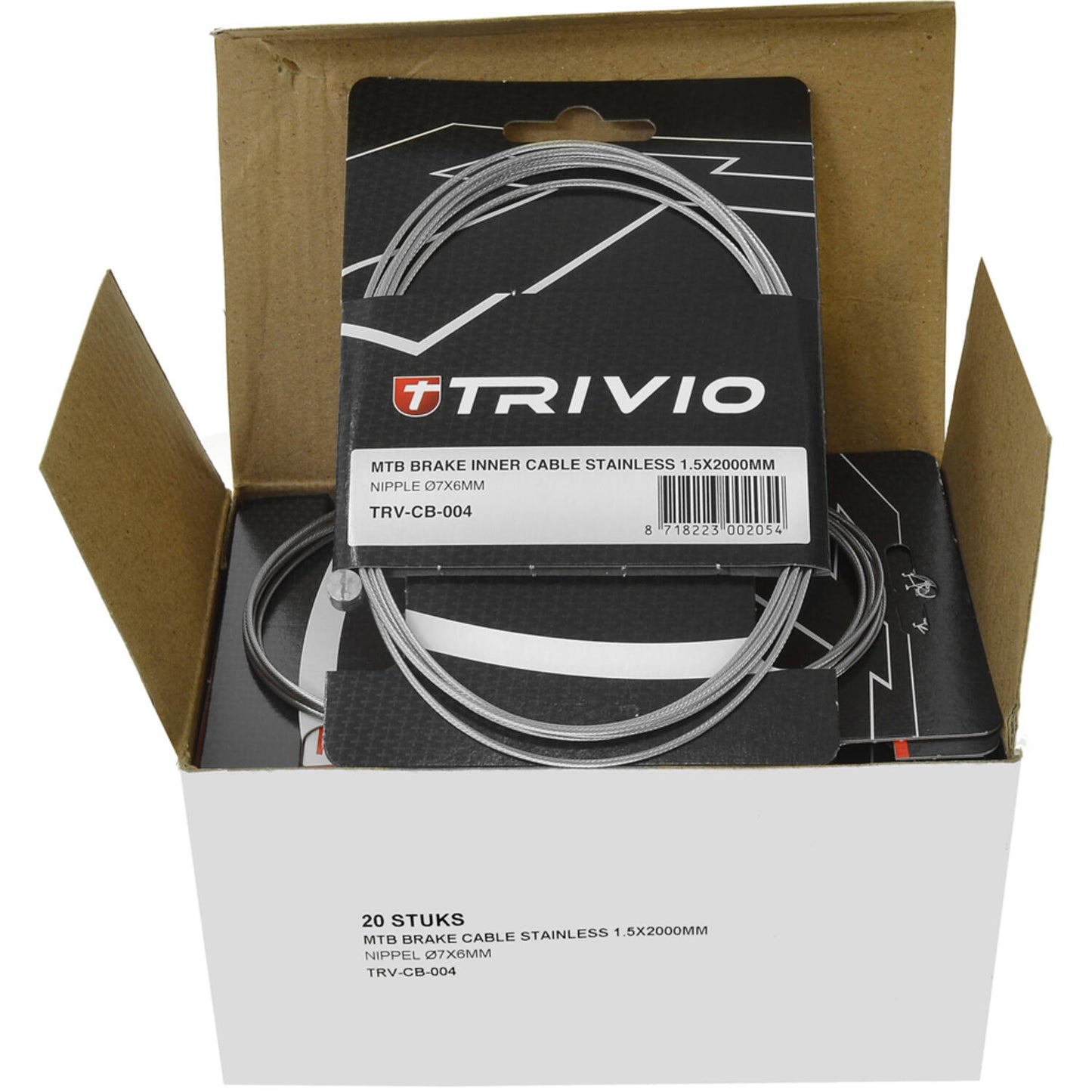 Trivio - MTB-Bremsinnenzug Edelstahl 1,5x2000mm - 20 Stk.