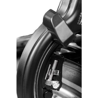 AXA Solid Rahmenschloss - hochwertiges Rahmenschloss, extra breite Öffnung, ART 2 Sterne, schwarz - 58mm