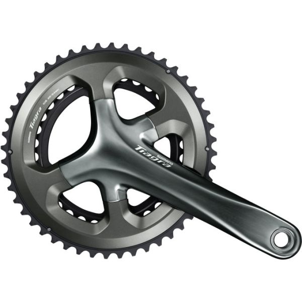 Shimano Kurbel 2 x 10 Geschwindigkeit Tiagra FC-4700 172.5 50-34T mit hohlen Achse Schwarz