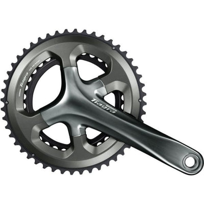 Shimano Kurbel 2 x 10 Geschwindigkeit Tiagra FC-4700 172.5 50-34T mit hohlen Achse Schwarz