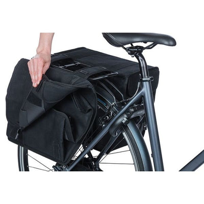 Basil Kavan Eco Classic 46L Doppelfahrradbeutel schwarz