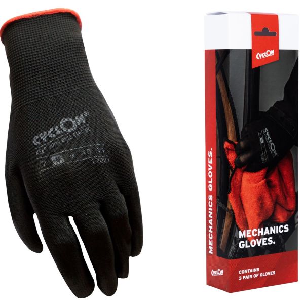 Cyclon -Montage -Handschuhe M8 Red (3 Paare)