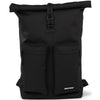 Urbanfester städtischer Rolltop -Pendler -Fahrradbeutel 20L Schwarz