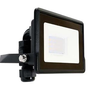 V-tac LED-Bauleuchte 10 W 6500 K Schwarz + Kabeleinführung – 9332105