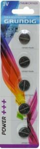 Grundig CR1620 Lithium-Knopfzelle, 3 V, Blister (5) – 3214200