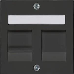 Peha Badora mattschwarze Abdeckplatte für UTP Single – 4603790