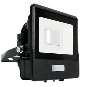 V-tac LED-Bauleuchte | 10w | 6500k | IP65 | mit Sensor | Körper schwarz - 9335205