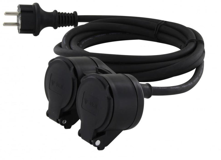 Enzo Verlängerungskabel PVC schwarz 3x1qmm 3 Meter 1167140