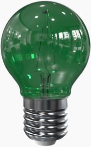 Enzo tronix LED-Filament-Kugellampe E27 grün 2 Watt LED0114