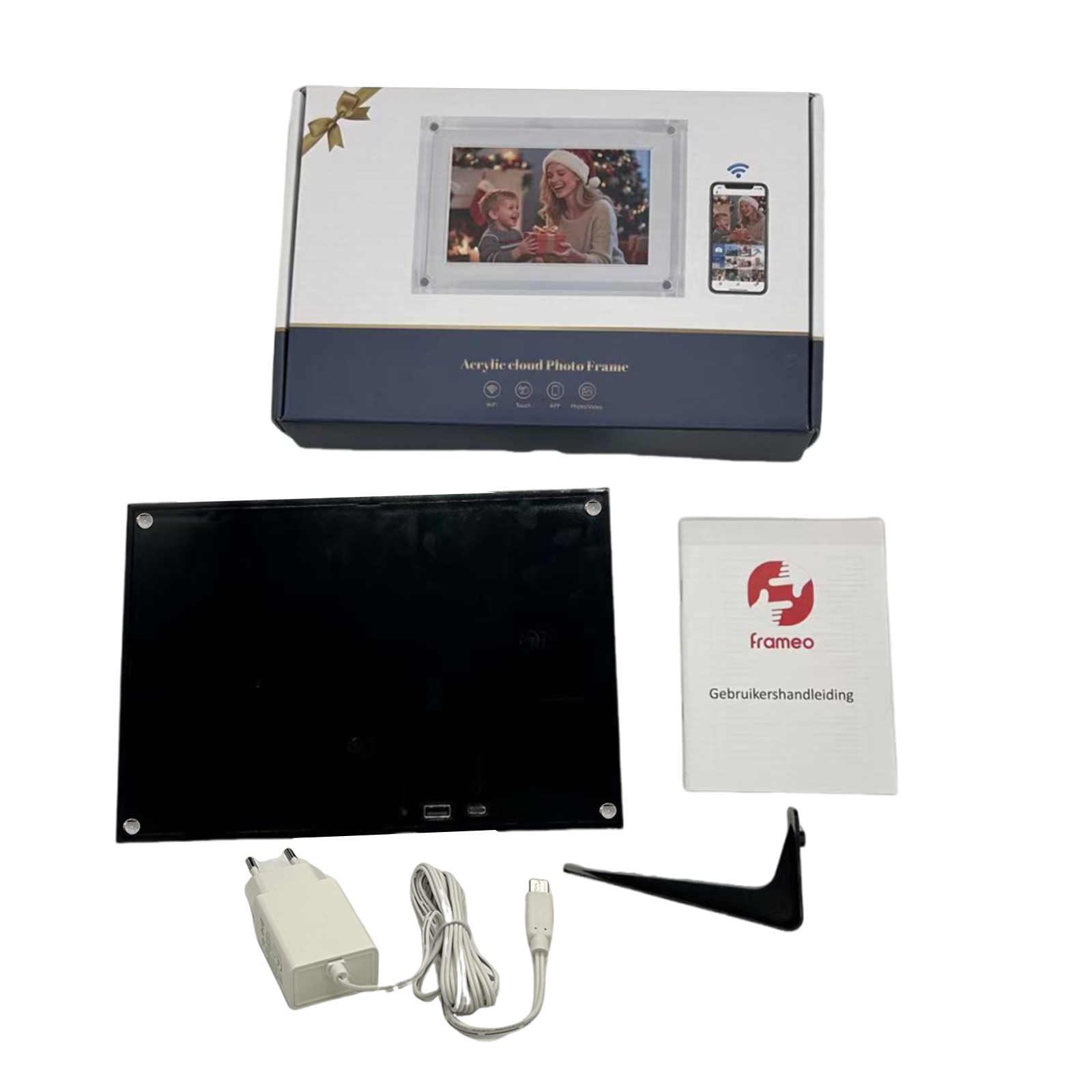 Benel Frameo digitaler Fotorahmen WT-101b Acryl schwarz 10,1 Zoll