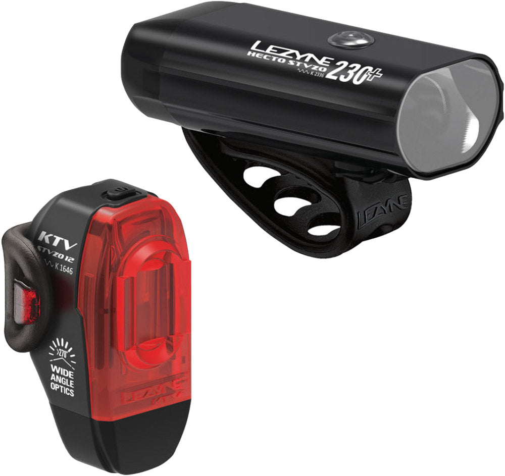 Lezyne Hecto 230+ KTV Stvzo Beleuchtungsset