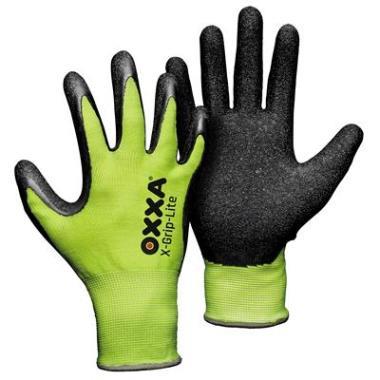 Oxxa x-grip-lite 51-025 Handschuh schwarz gelb 8 | 12 Stk