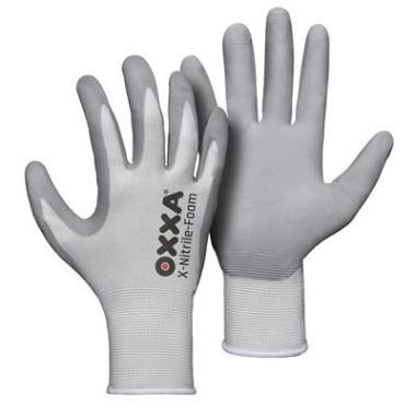 Oxxa X-Nitrilschaum 51-280 Handschuh grau weiß 9 (u) | 12 Stk