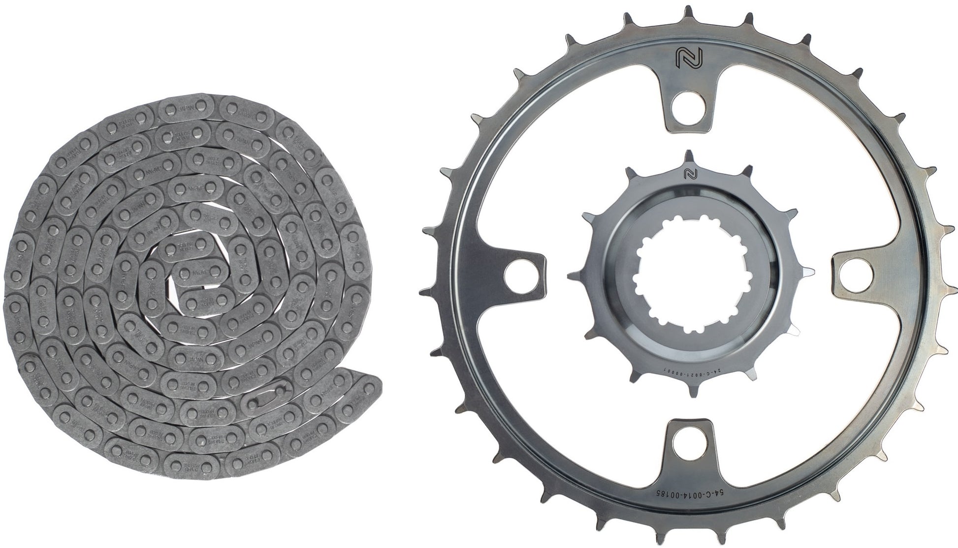 Enduo Cargo Drive Set Enduo Cargo Enviolo Gen4 geeignet für E-Bikes Silber