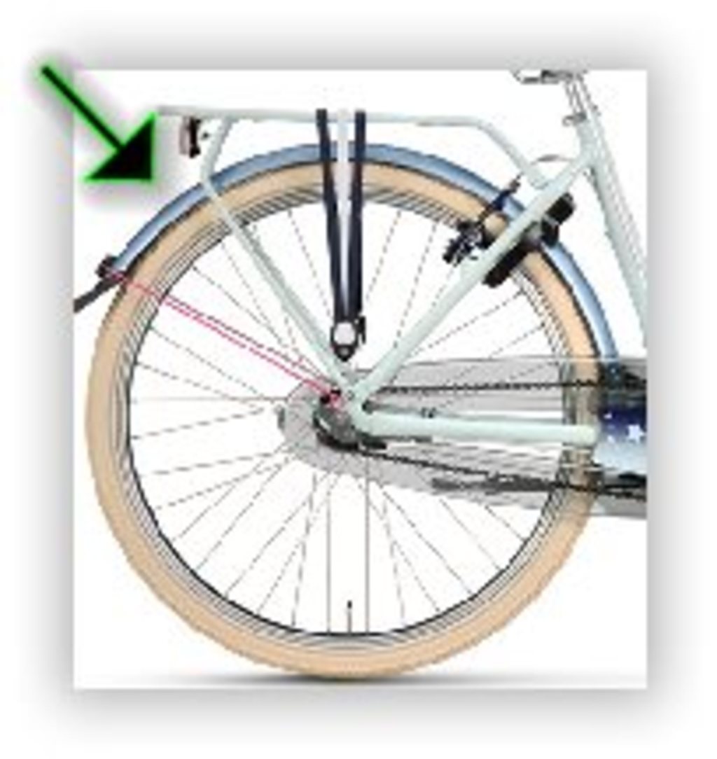 Batavus hinterer Kotflügel 26 blaugrau glänzend