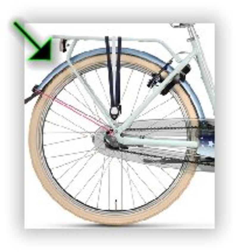 Batavus hinterer Kotflügel 26 blaugrau glänzend