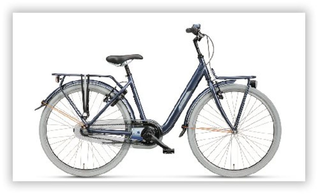 Batavus Vorderradgabel Star 26 Jeans glänzend ys9291