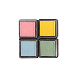 Vaessen creative • Dye-Tintenkissen, 4 Stück, Pastellfarben - afbeelding 1