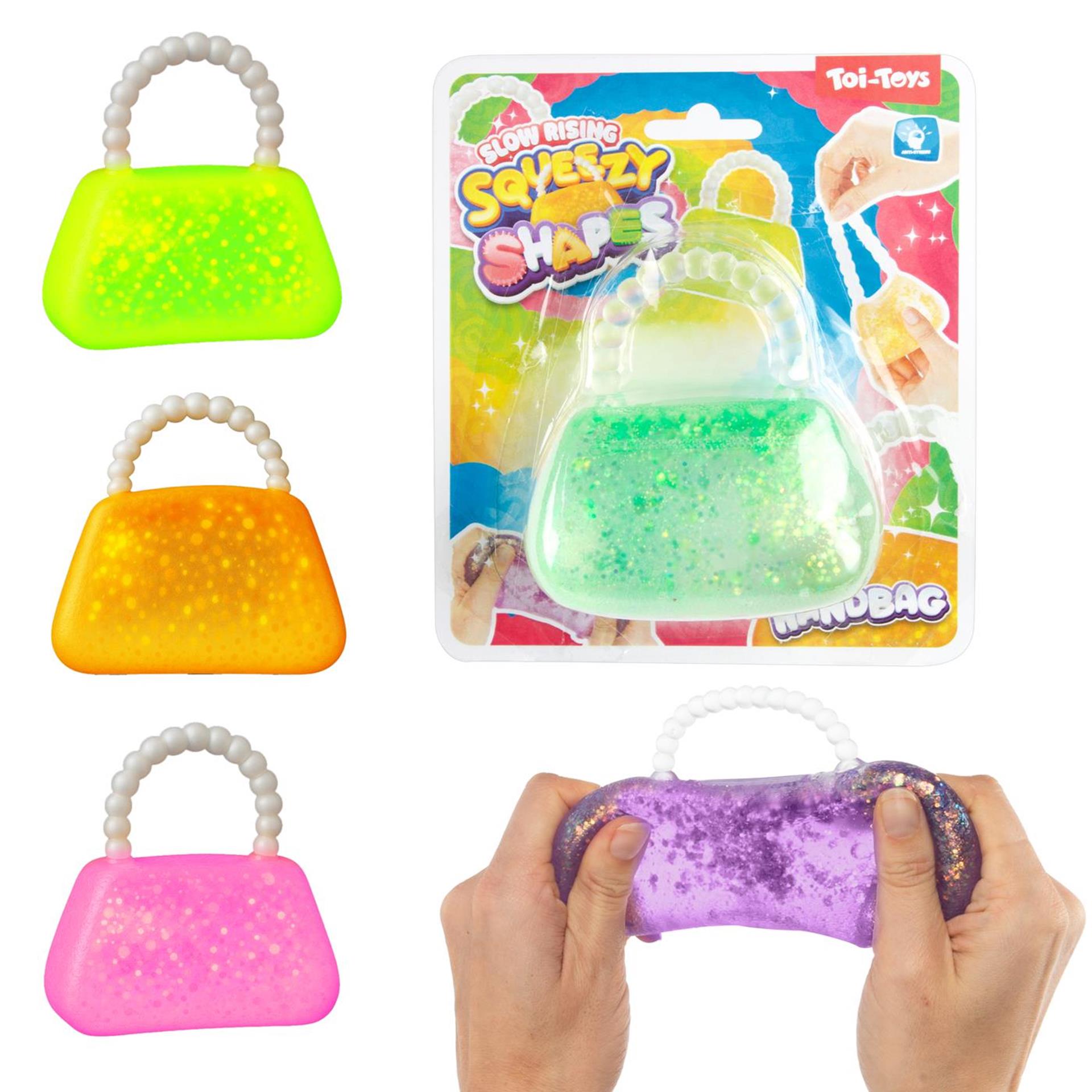 Toi-toys Glitzer-Squeeze-Handtasche – 8 cm