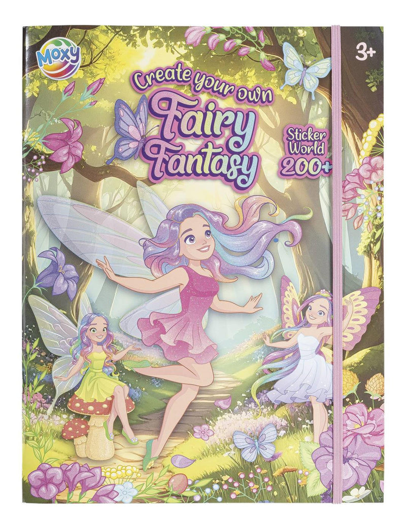 Kreatives Bastelgruppen-Feen-Fantasie-Aufkleber-Weltbuch – +200 Aufkleber