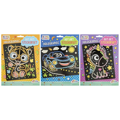 Grafix Holographic Dot Stickerset, 3 ASD. 22 x 18 cm