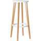 Hohe Hocker Paperflow Woody Buche Polypropylen, Stahl