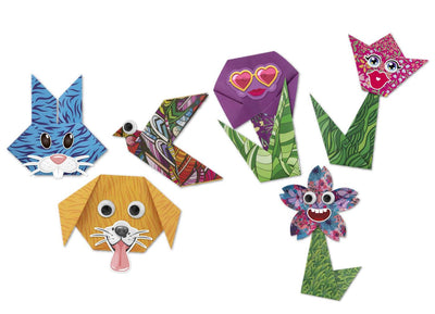 Moxy Origami 19,5x19,5cm 18 viele 2 verschiedene Blumentiere