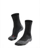 Falke TK2 Anti-Blister Wandersocken aus dickem Woll-Funktionsmaterial Damen Schwarz - Größe 39-40