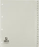 Q-Connect alphabetische Tabs, A4, PP, 20 Tabs, grau