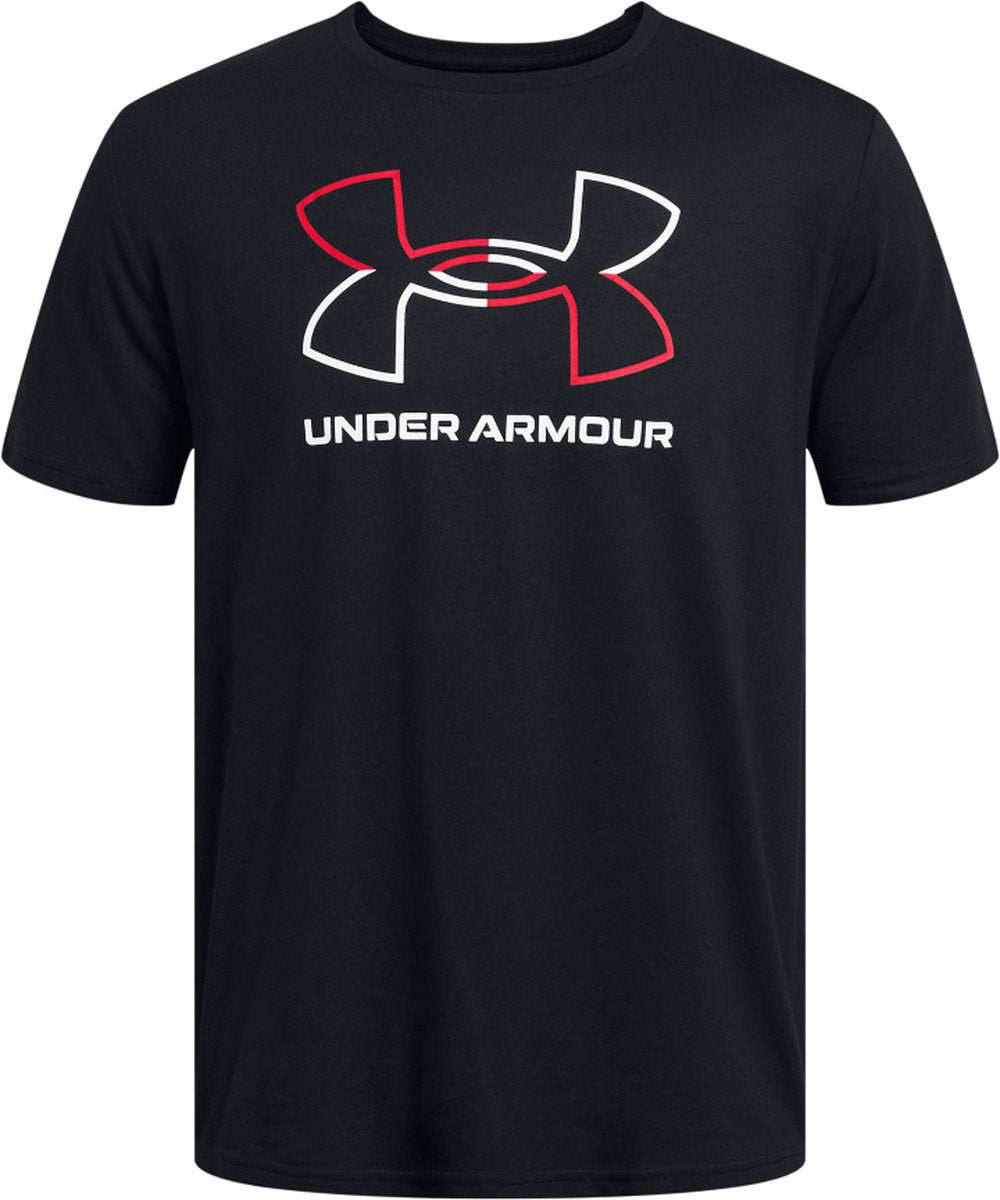 Under Armour UA GL Foundation Update SS-BLK Herren-Sportshirt – Schwarz – Rot – Weiß
