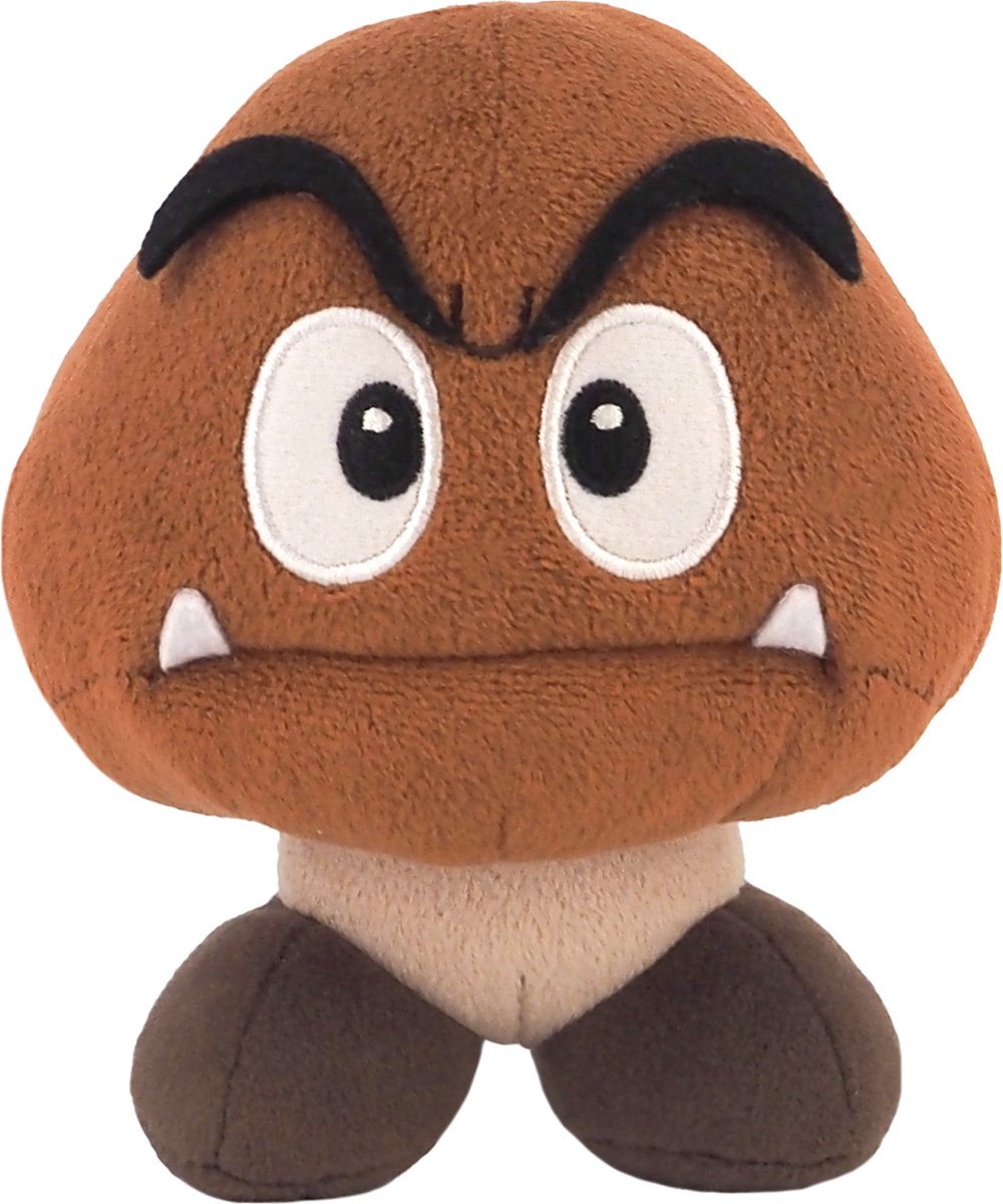 Zusammen plus Goomba-Kuscheltier 14 cm – Super Mario-Kuscheltier