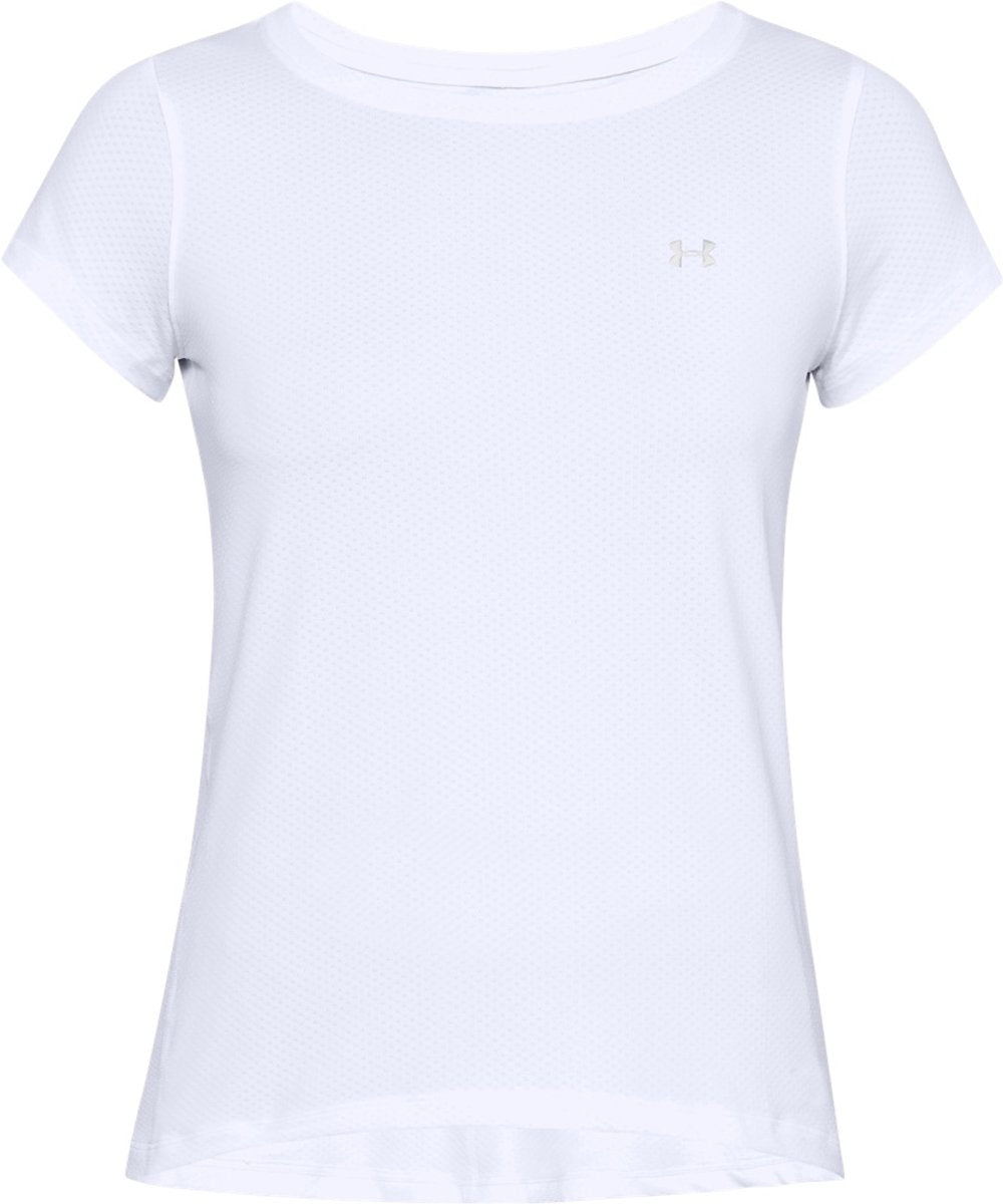 Under Armour Tech Mesh Kurzarm-Damen-Sportshirt – Weiß