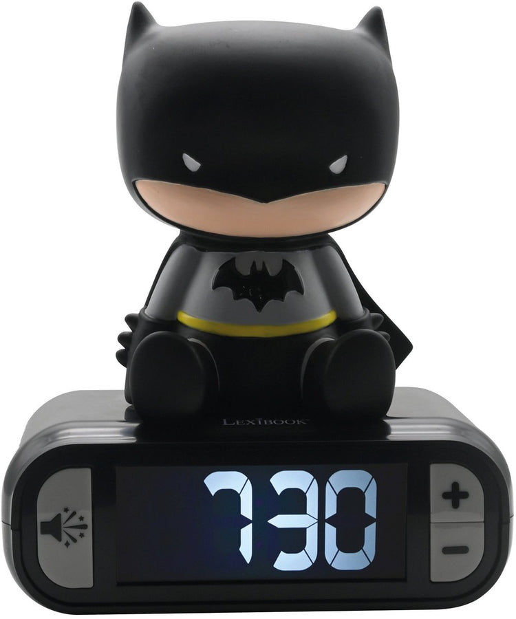 Digitaler Lexibook-Wecker mit Batman-3D-Nachtlicht und Soundeffekten