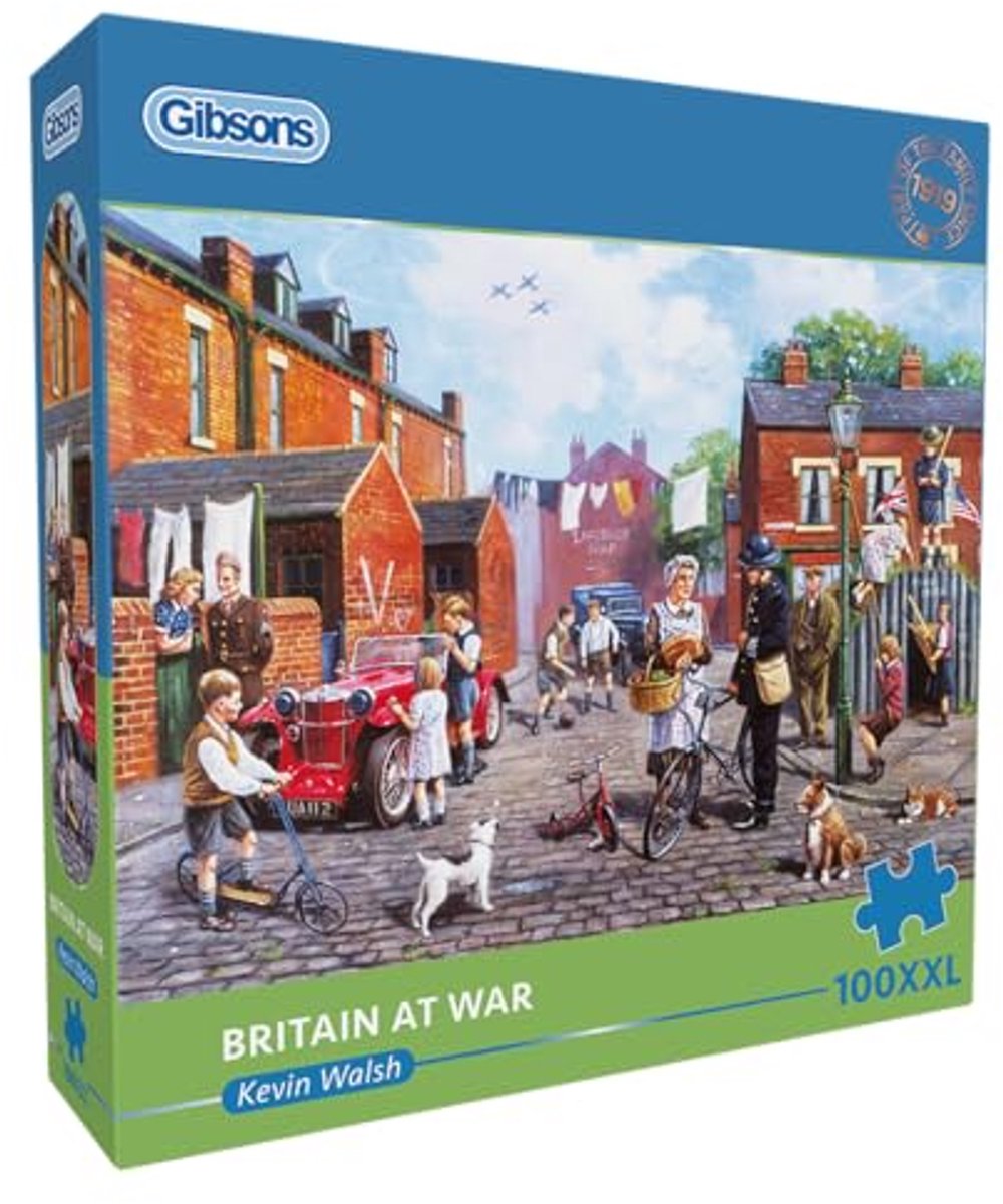 Gibsons Puzzle Großbritannien im Krieg – Lernspiel – 100 XL-Teile.