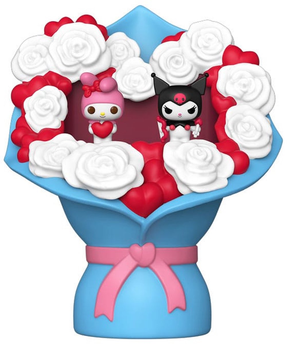 Funko Sanrio Bitty Pop! Bouquet Vinylfigur 2er-Pack My Melody Kuromi (Valentine) 4 cm Puppe! Figur - 2cm
