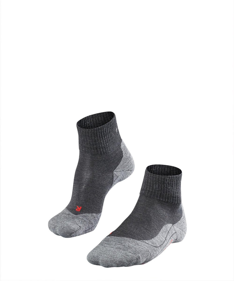 Falke TK5 kurze Anti-Blasen-Wandersocken aus dünnem Woll-Funktionsmaterial Herren grau - Größe 42-43
