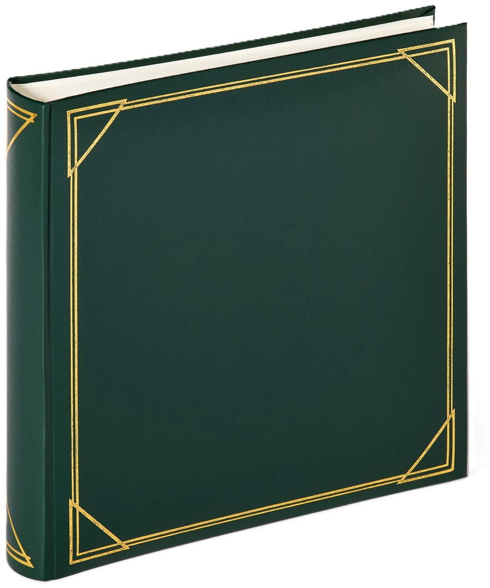 Walther mx-200-a Standard – klassisches Album – Größe 30 x 30 cm – 100 weiße Seiten – grün