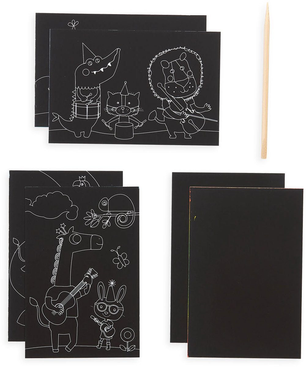 Ooly – Scratch Scribble – Mini – Safari-Party