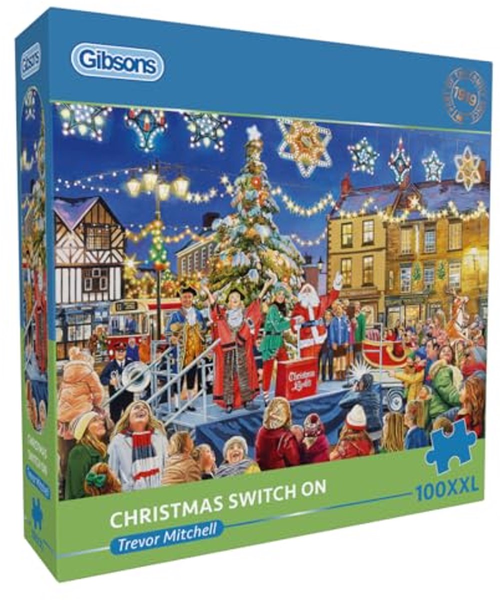 Gibsons Weihnachtspuzzle 100 XXL-Teile – Puzzle für Kinder.