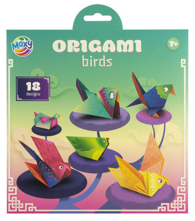Kreative Bastelgruppe Origami 19,5x19,5cm – 12 Blätter und 18 Designs