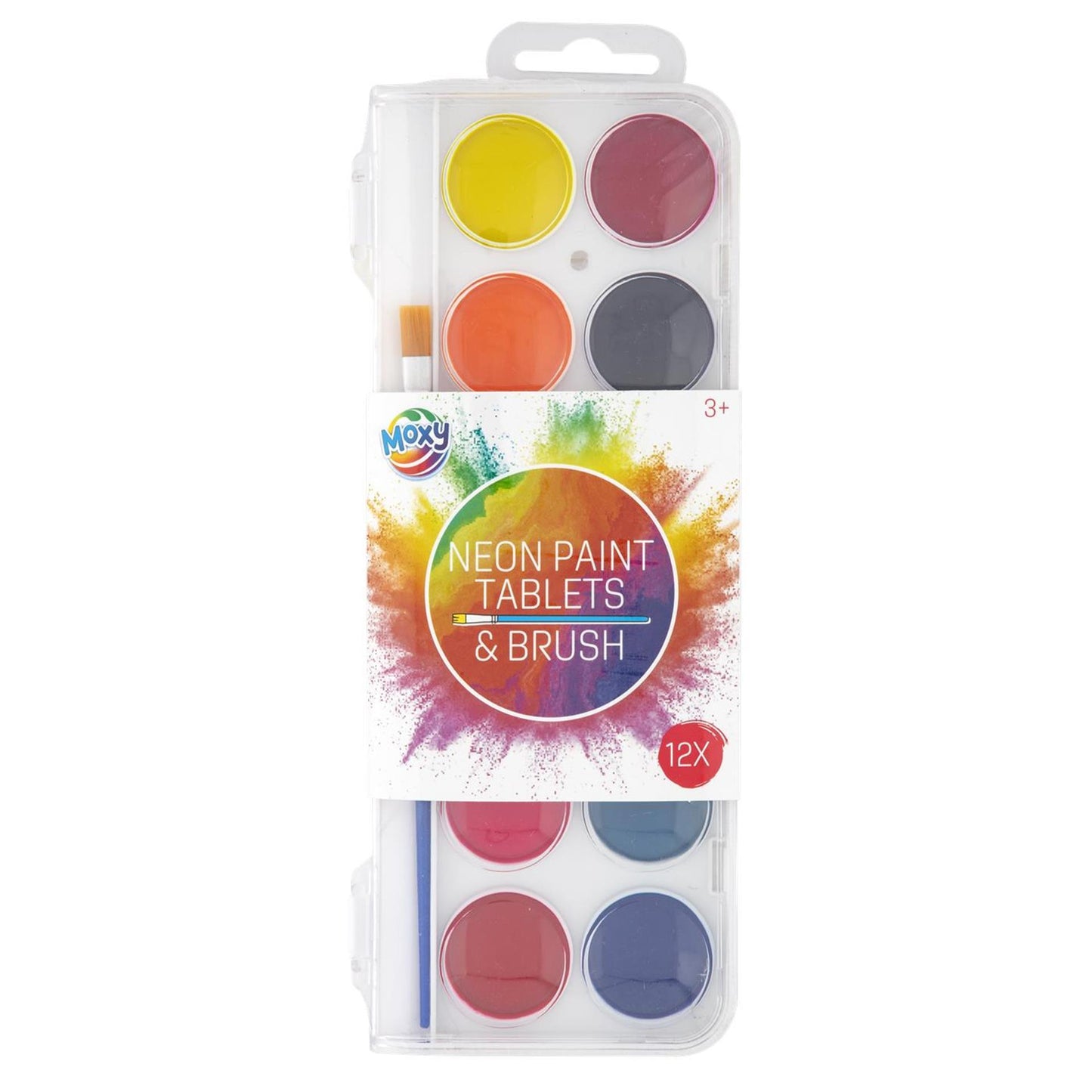 Kreative Handwerksgruppe Paint Palette Neon mit Pinsel