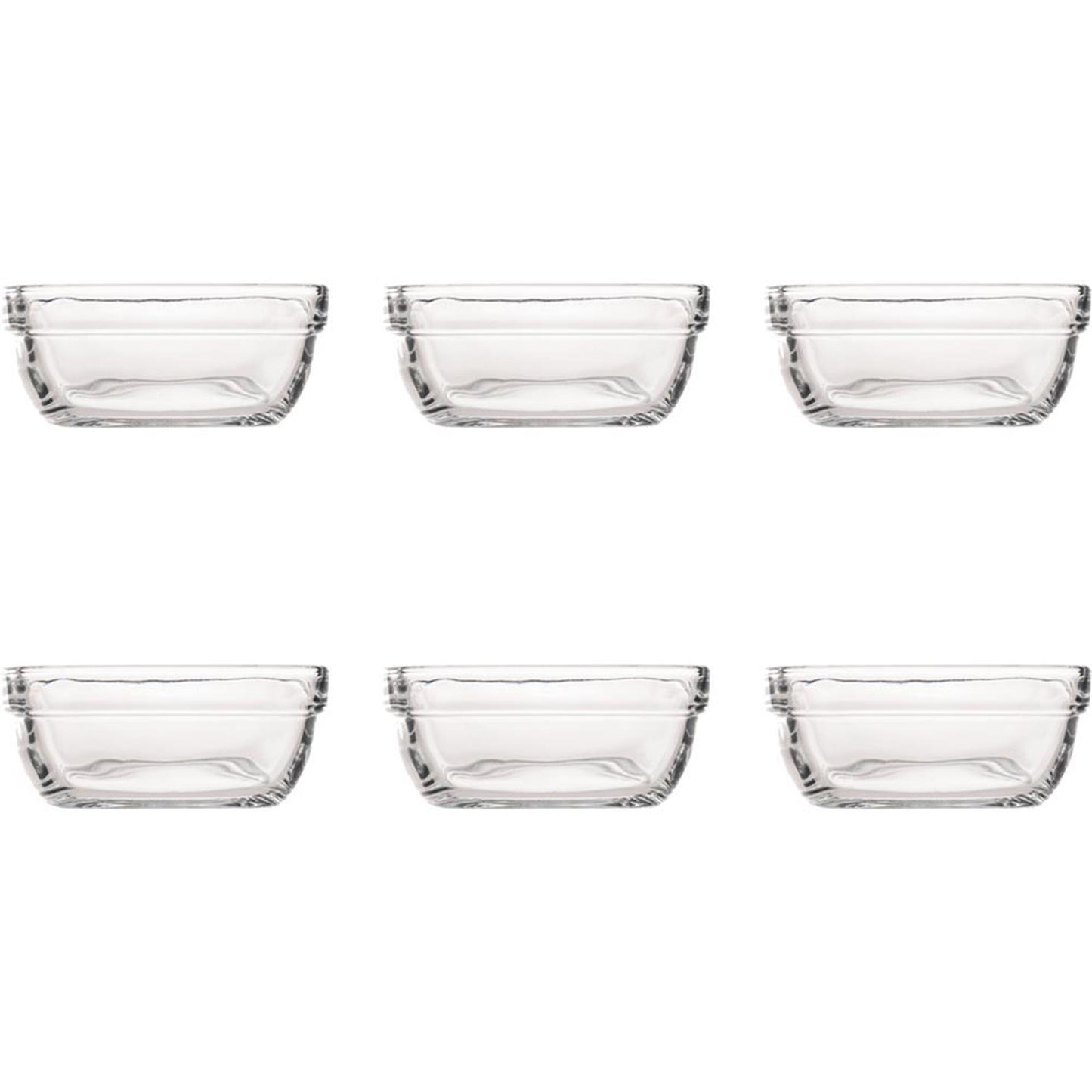 Duralex Schüssel Carre 11cm 6 Stück