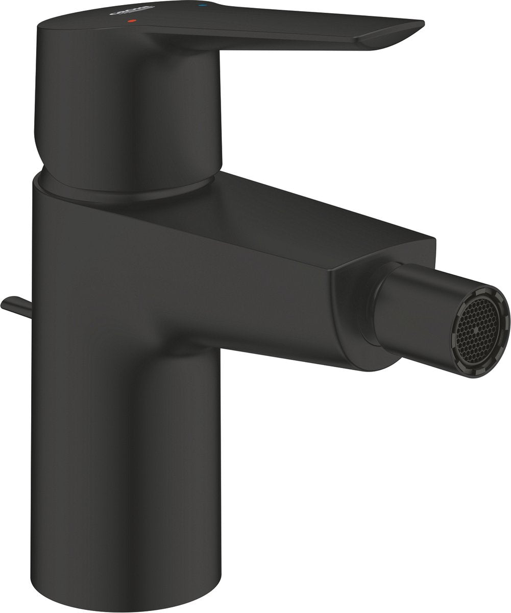 Grohe Quickfix Start Bidetmischer mit Zugstangen-Ablaufgarnitur – wassersparend – mattschwarz