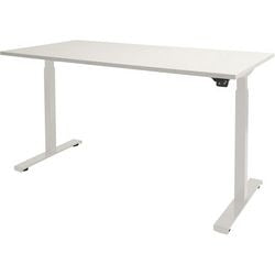 Schaffenburg Sitz-Steh-Schreibtisch Dextro Basic weiß 1600 x 800 mm