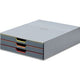 Schubladenbox langlebig varicolor A4 grau