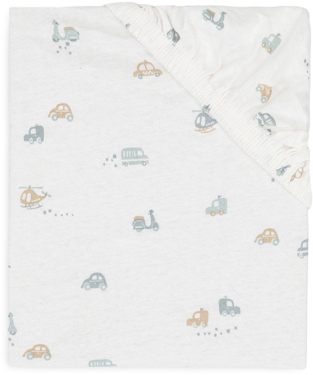 Jollein Baby – Spannbettlaken Jersey 40 50 x 80 90 cm – Babybett – weiche Baumwolle – für unterwegs