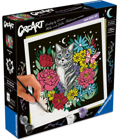 Ravensburger Creart Pixie Kaltmalen nach Zahlen – Katze