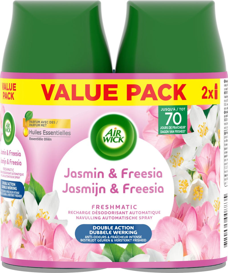 Air Wick Freshmatic Nachfüllautomatik Spray Jasmin Freesie 2x250ml