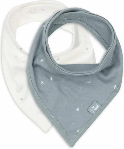 Jollein - Lätzchen Bandana - Baumwolle - Babylätzchen - 2 Stück - Funkelndes Seegrün - 2 Stück